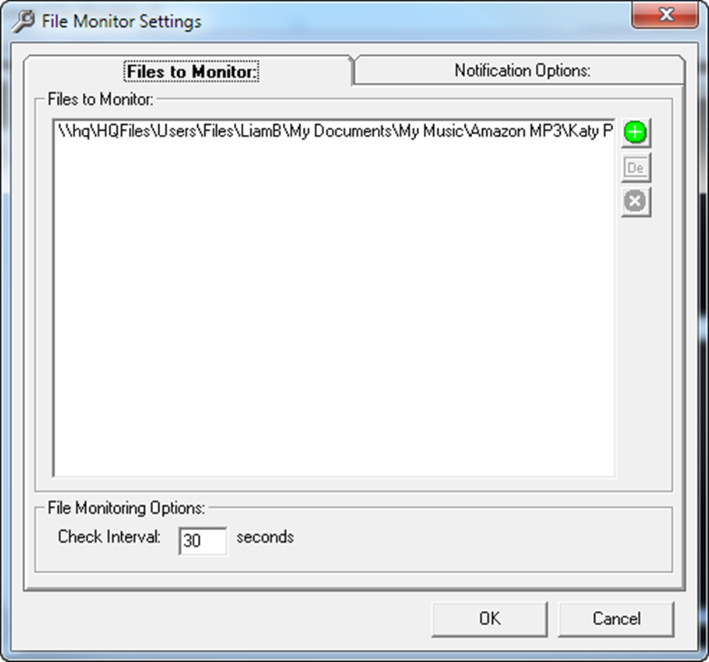 File Monitor Setup